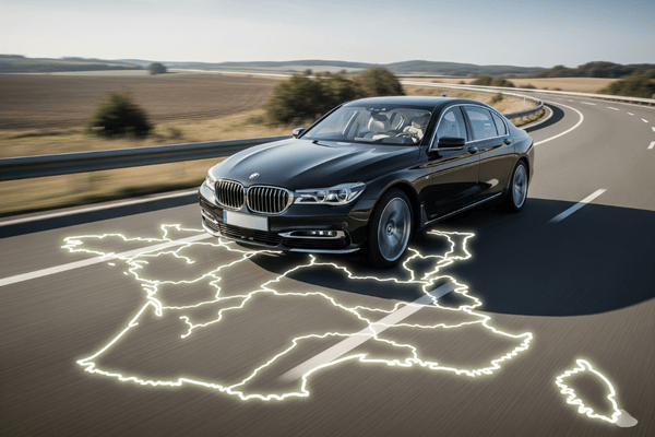 Carte de France avec itinéraires de transport, couverture nationale complète des services de chauffeur privé Hopyou dans toutes les régions françaises